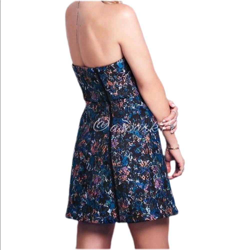 Free People Strapless Floral Dress NWT - Picture 2 of 2